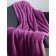 ZIRCON plaid, size 200x220 cm, purple color