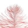 Feather for decor, length from 45 to 50 cm, color powder-violet