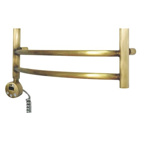 Domoterm electric heated towel rail "Calipso", 500 x 985 mm, 12 crossbars, lion, bronze-1