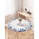 Ground tablecloth “Watercolor Gzhel”, round, oxford, elastic band, size 120x120 cm, diameter 75-100 cm