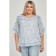 Female blouse, size 52, blue color