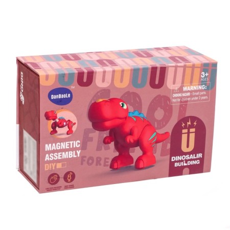 Magnetic designer "Dino", 5 parts-3