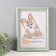 Photo frame Plastic "Babylon" 21x30 cm, light green