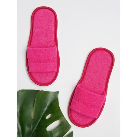 Women's slippers open nose, size 39-41, raspberry color-4