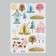 Interior color sticker "House in the village" 50x70 cm