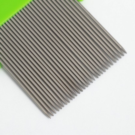 A set of animal combs, with long and short teeth, green-6