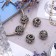 Talisman "pattern", flowers, color silver