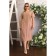 Female dress, size 52, beige color