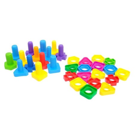 Designer "Bolts and nuts", the size of one part 4 x 4 x 1.5 cm