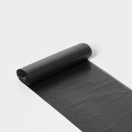 Garbage bags "Profi", 120 l, PND, 12 μm, 69 × 100 cm, 10 pcs, black color-3