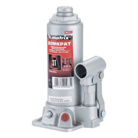 The jack Matrix Master, hydraulic, bottle, 3 t