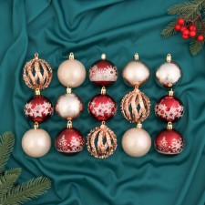 Set of balls plastic D-6 cm, 15 pcs 