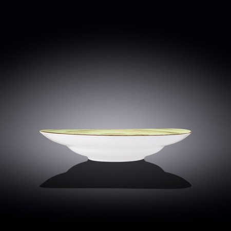 Deep plate Wilmax England Spiral, D = 28.5 cm, 500 ml, pistachio color-1