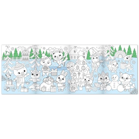 Coloring long set "Celebrating the New Year", 4 pcs.-1