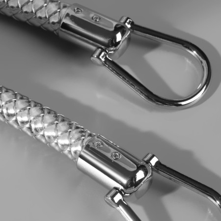 Handle for bag, 55 cm, silver color-1