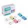 Paper clamps 19 mm, 12 pieces, Devente, metal, mix x 4 colors, cardboard box