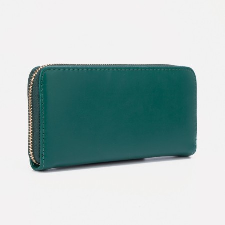Women's wallet with lightning, green color-1