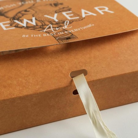 Folding Gift Box "New Year", 20 x 18 x 5 cm, new year-3