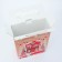 New Year. Gift box New Year's box. Gift box with a plastic handle "Christmas trees" 23.5 x 10 x 30.5 cm.