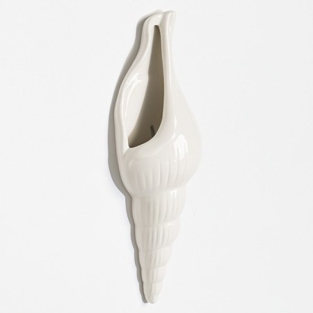 Nastennaya decor "shell" 25 x 8.7 cm, white-3