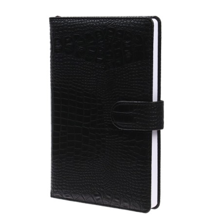 The diary is low, PVC cover, A5 format, 140 sheets in a cage, button, reptile, mix-1