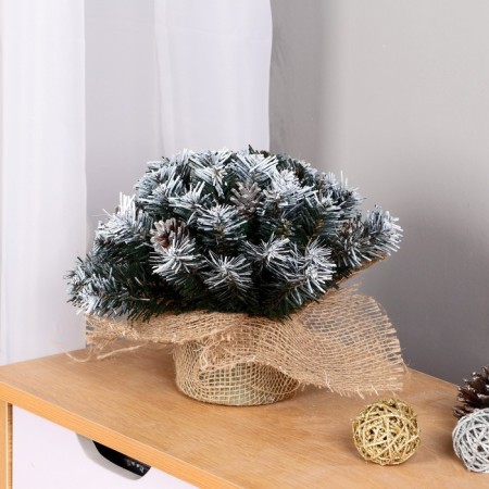 New Year's composition "Classical Snowty" cones silver 25 cm