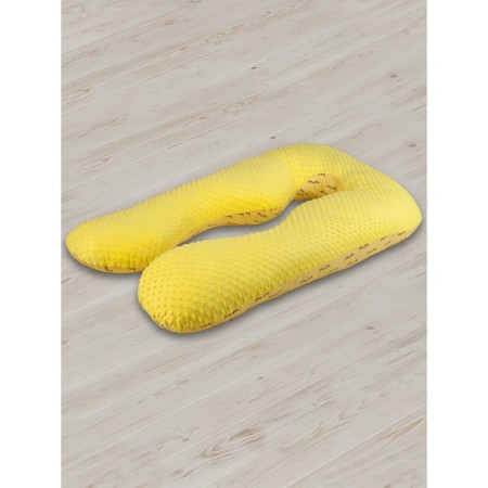 Pregnant for pregnant women anatomical, size 72 × 340 cm, cilia, yellow