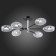 Ceiling EVOLUCE lamp. Sle155512-06. Gloa. 6x40 watts, E14, 68x68x22 cm, black color, chrome