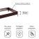 Glocked bed, 195 × 70 × 15 cm, brown, Greengo