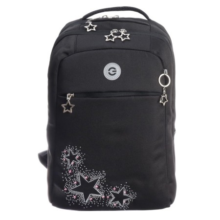 Youth backpack 40 x 28 x 16 cm, Grizzly, ergonomic back, laptop department, black-2