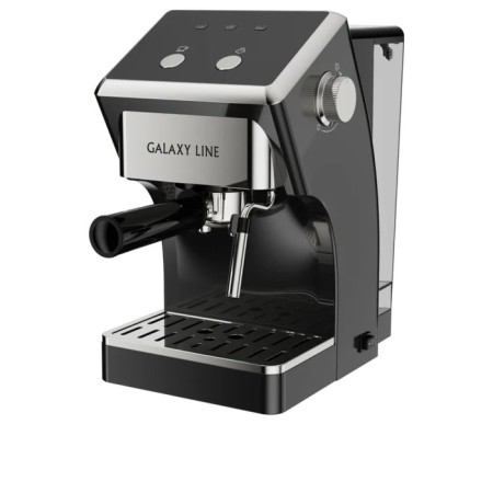 Coffee machine Galaxy Line GL 0756, Rozhkaya, 1500 W, 1.5 l, cappucchica, black