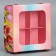 Box for sweets, confectionery packaging, 4 cells, “with all my heart”, 10.5 x 10.5 x 3.5 cm