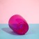 Pot for orchids, 2 l, 14.8 × 16.2 cm, round, plastic, transparent raspberry