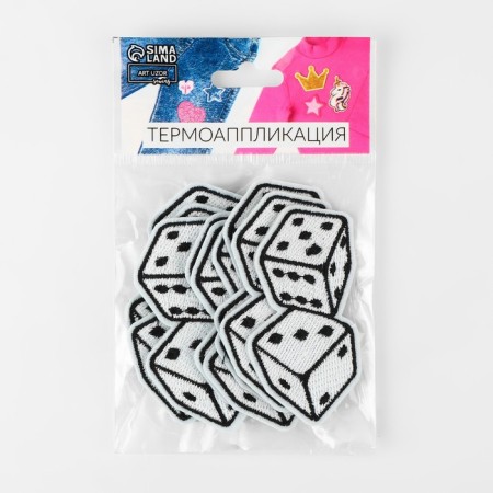 Thermal appliance "Playing bones", 7 × 4 cm, black and white color-3