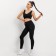 Female legins, black color, size 46 (m)