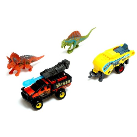 Metal helicopter "Dino Park", with dinosaurs, mix-6
