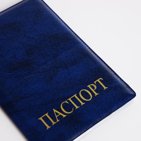 Cover for passport, blue color-4