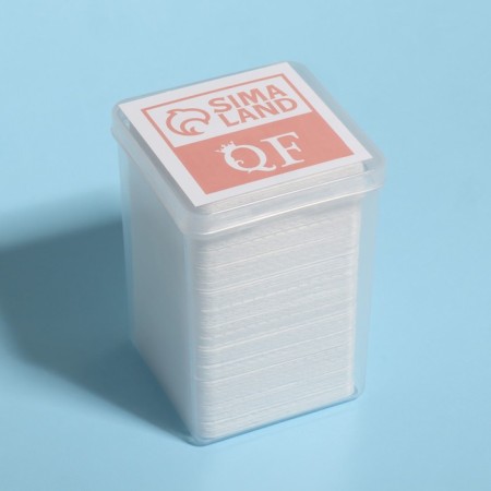 Napkins for manicure, bottomless, with perforation, in a plastic case, 175 pcs, 5 × 5 cm-7