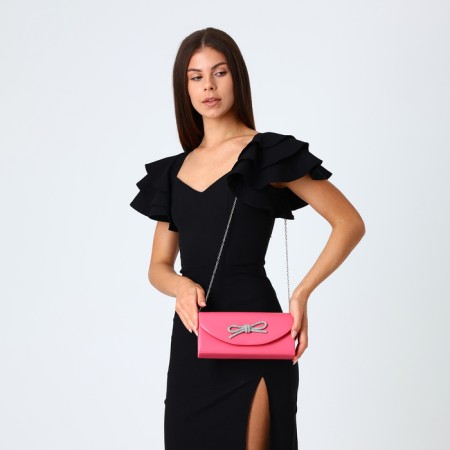 Female bag on a magnet, pink color-5