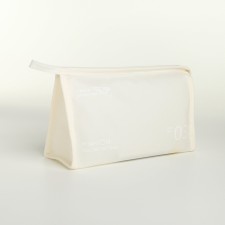 Cosmetic bag with lightning, white color