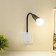 Sconces with remote control "Cindy" E27 15W black 4x2x33cm