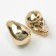 Earrings plastic "drop" structure mini, color gold