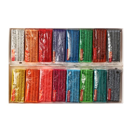 Plasticine 16 colors, 216 g, Erichkrause "Kids Space Animals", with a glass, in cardboard packaging-2