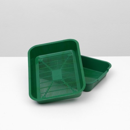 A medium toilet with a mesh of 36 x 26 x 6.5 cm, green,-3
