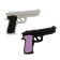 Figure eraser "Pistol", mix