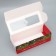 Box for confectionery products with a “happy New Year” window, 26 x 10 x 8 cm, New Year