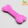 Chewing toy castle "bone with spikes", 15 x 6 x 2.5 cm, pink
