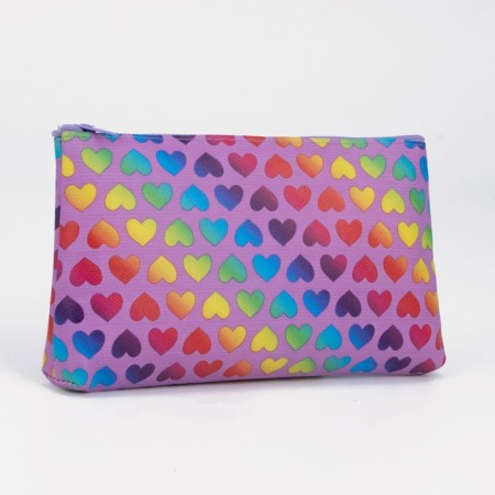 Lightning cosmetic bag, lilac color/multi -colored