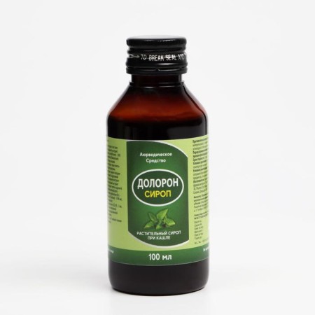Doloron syrup Ayurvedic, free breathing, from cough, 100 ml-4