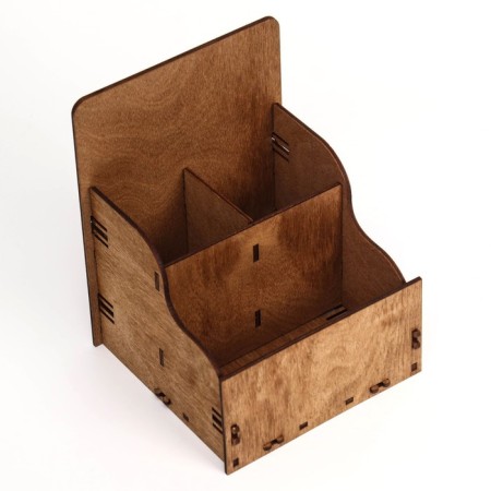 Organizer for the Office "Castle" 3 sections 21x14.4x14.2 cm-6